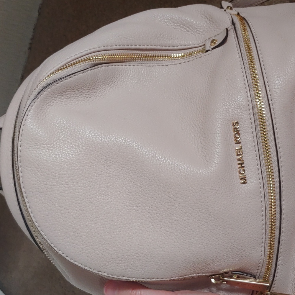 Michael Kors small blush pink backpack